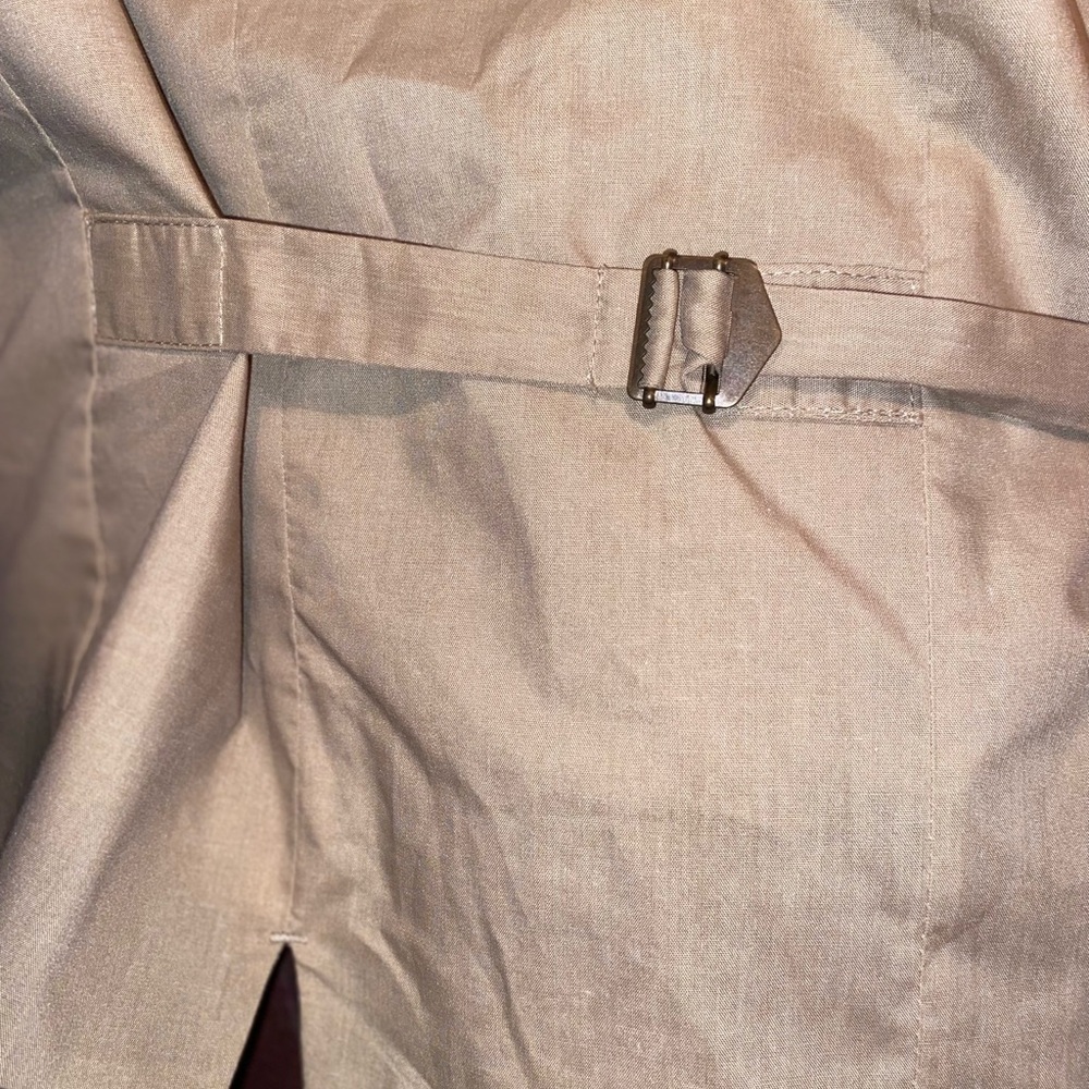New Joseph Abboud Beige Button-Up Coat
